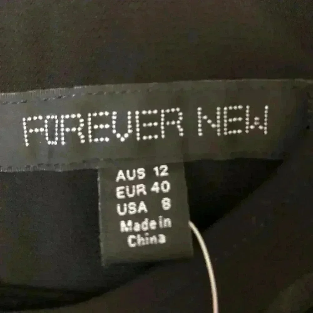 Forever New Black Lace Jumpsuit Size 8 - Picture 5 of 8